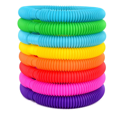 Compact Sensory Stretch Tubes: Pop Tube Sensory Toys - 12 piece set!